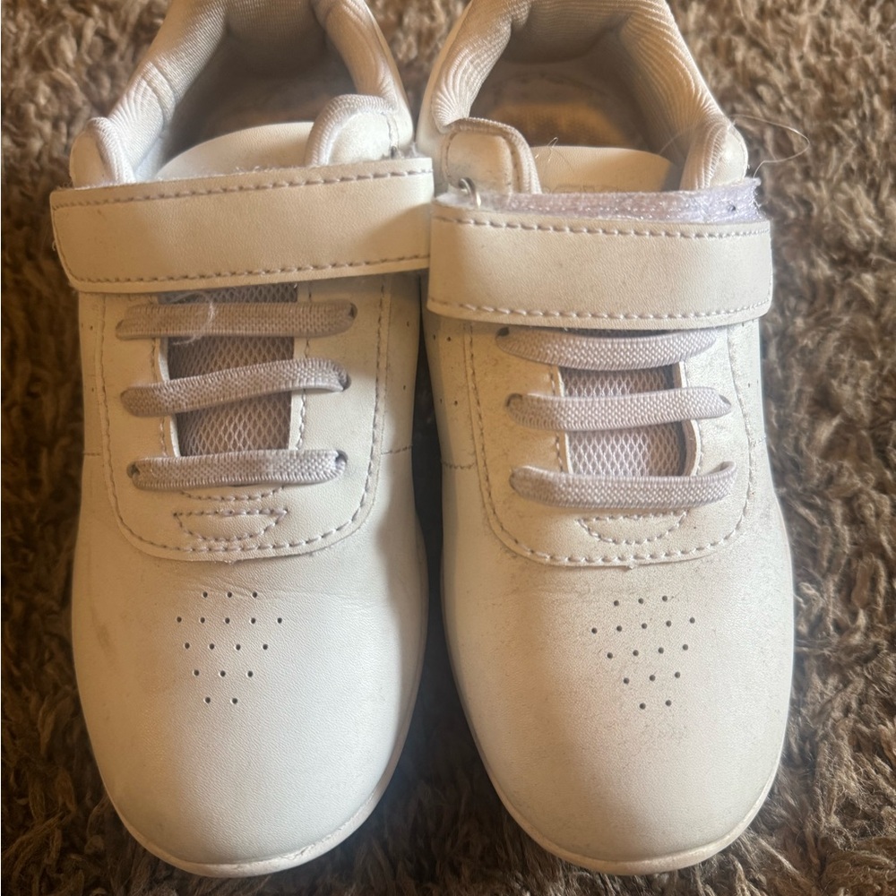 Kids White Cheer Sneakers